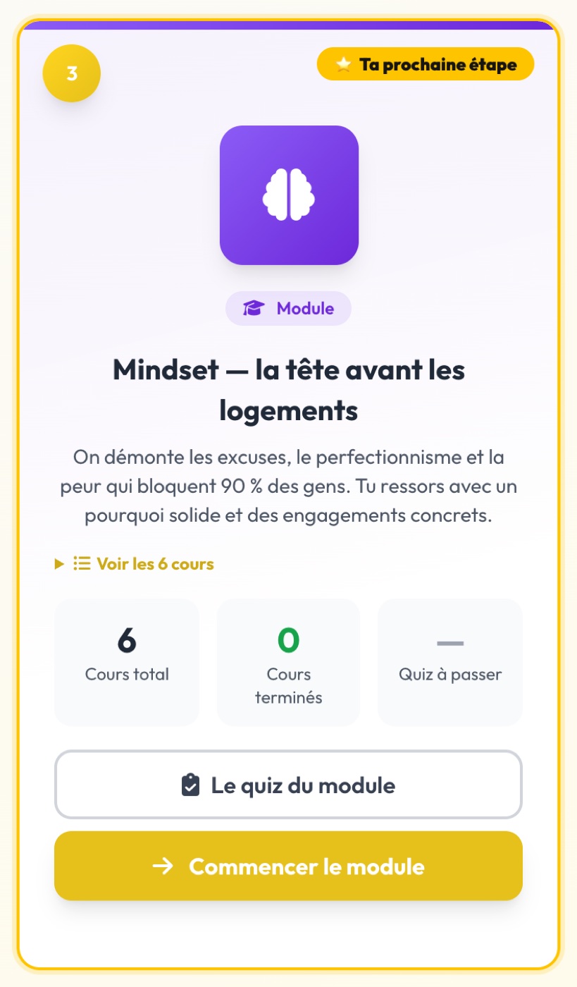 Un module et son quiz