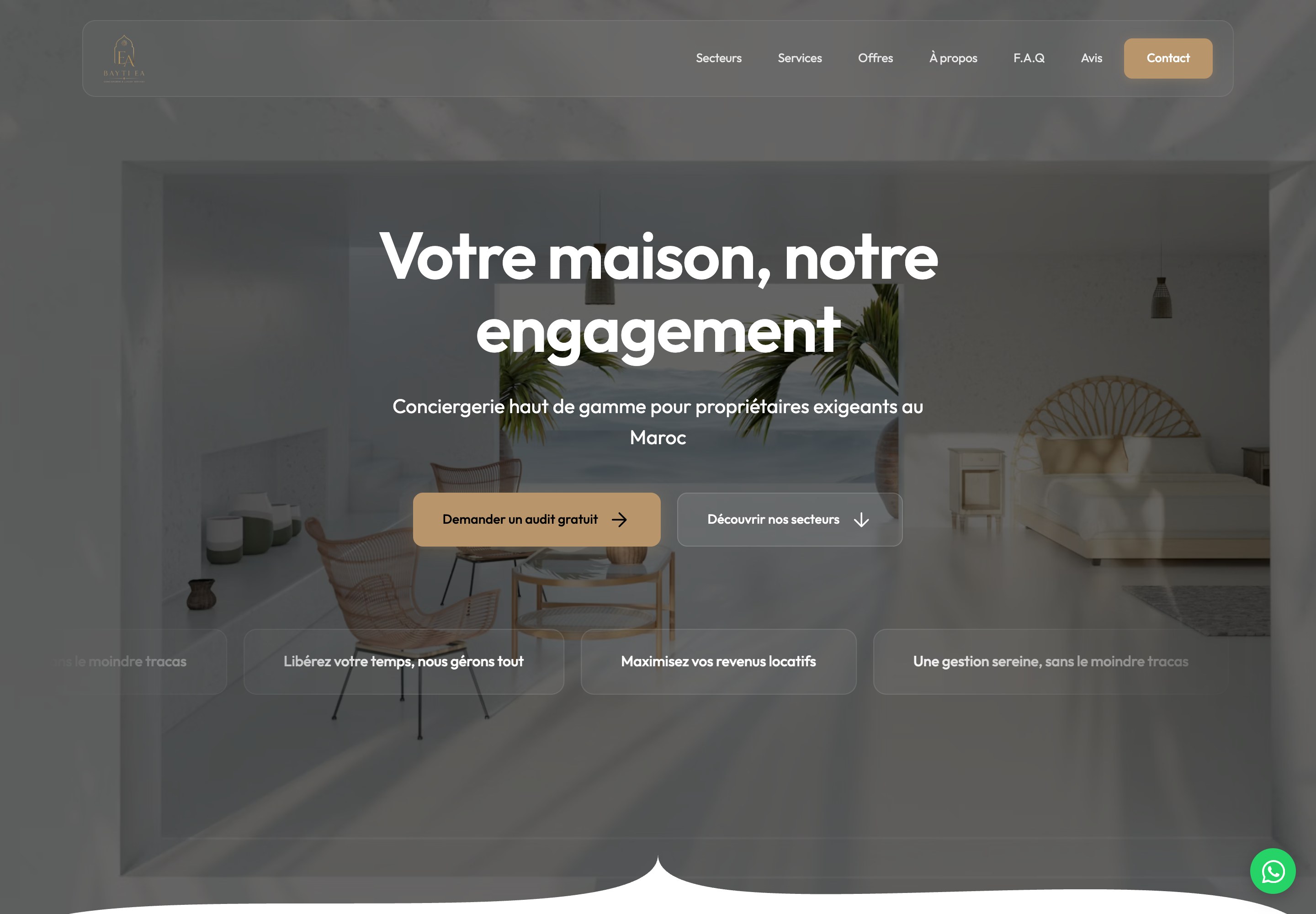 Le site web d'un membre du réseau
